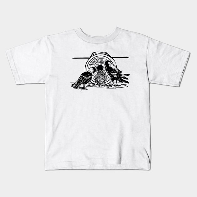 Drain Kids T-Shirt by Newtegan